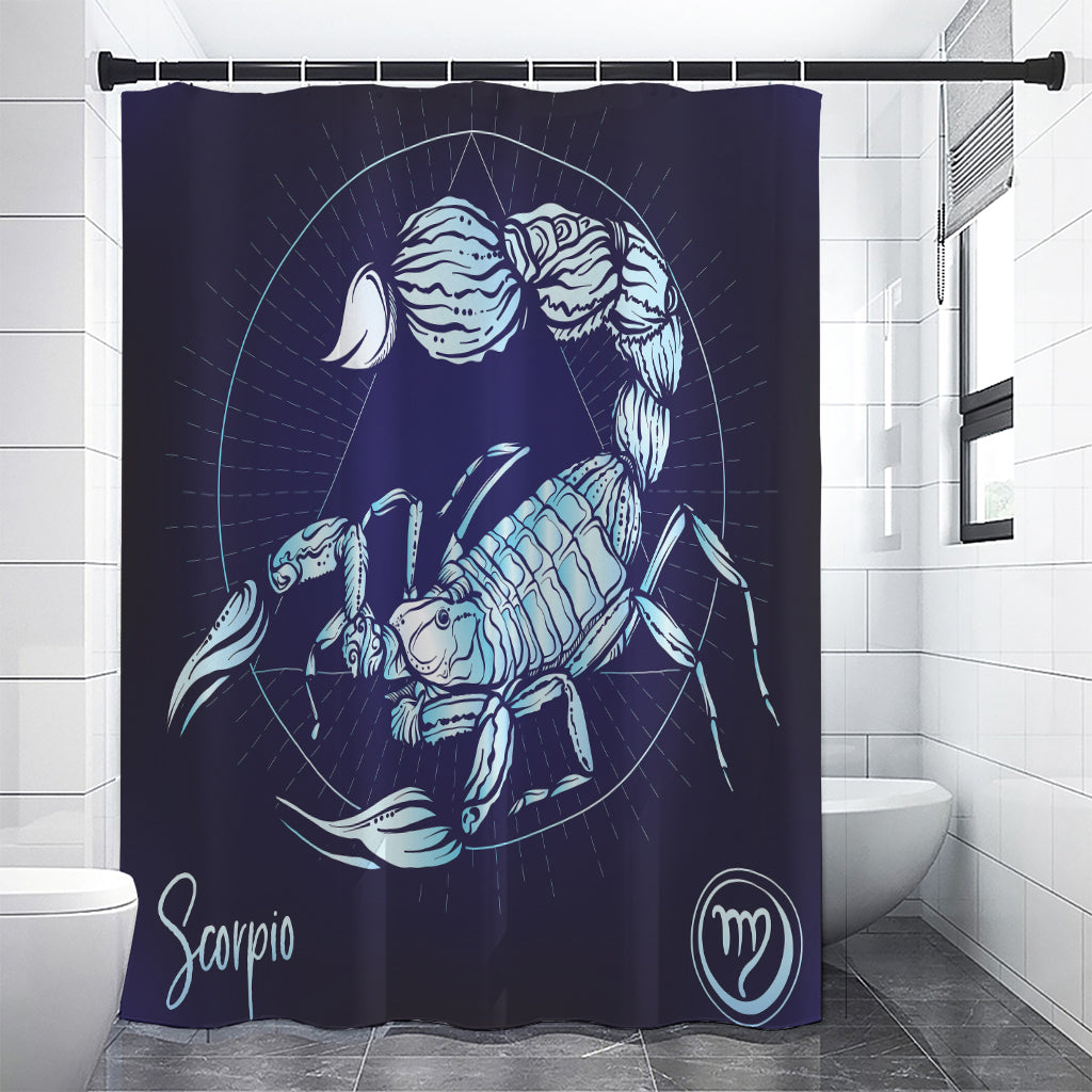 Astrological Scorpio Sign Print Premium Shower Curtain