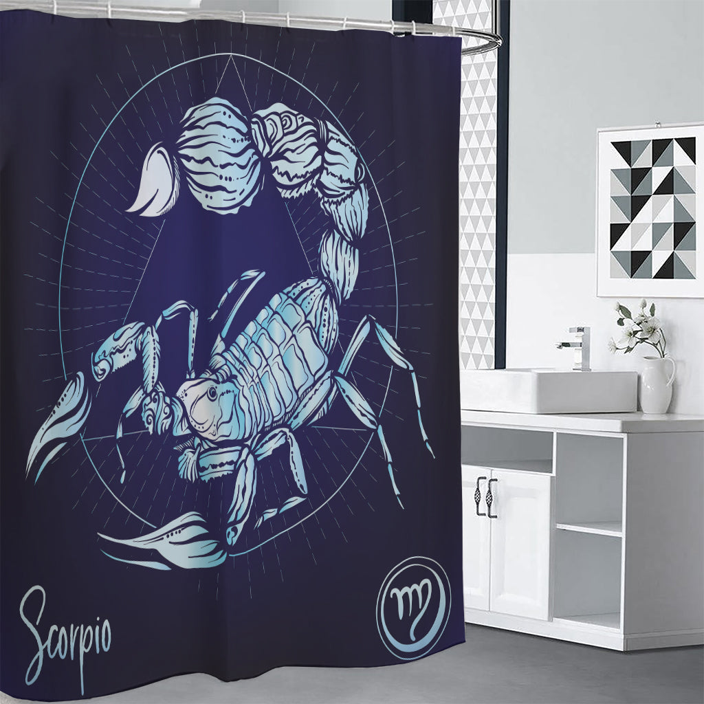Astrological Scorpio Sign Print Premium Shower Curtain