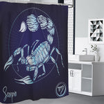 Astrological Scorpio Sign Print Premium Shower Curtain