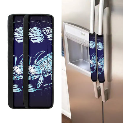 Astrological Scorpio Sign Print Refrigerator Handle Covers