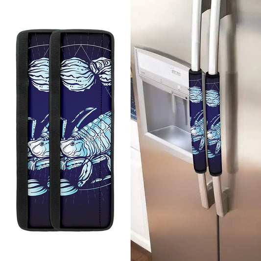Astrological Scorpio Sign Print Refrigerator Handle Covers