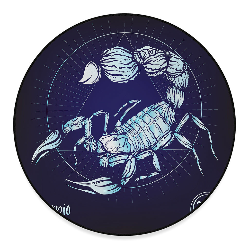 Astrological Scorpio Sign Print Round Floor Mat