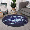 Astrological Scorpio Sign Print Round Rug