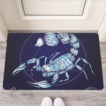 Astrological Scorpio Sign Print Rubber Doormat