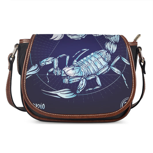 Astrological Scorpio Sign Print Saddle Bag