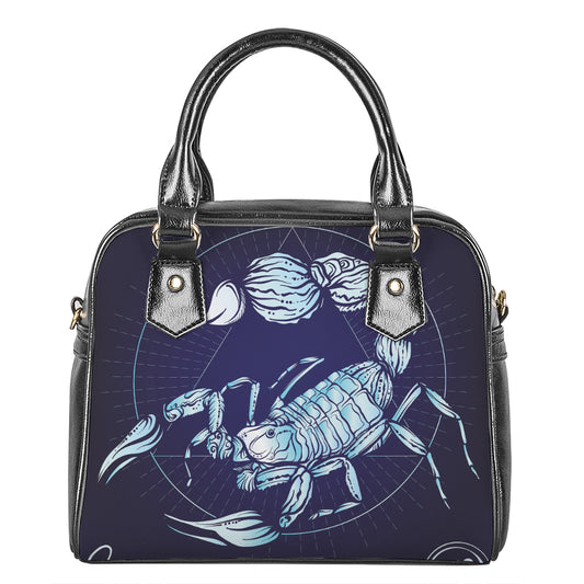 Astrological Scorpio Sign Print Shoulder Handbag