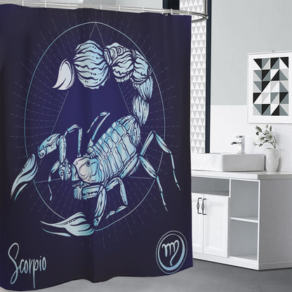Astrological Scorpio Sign Print Shower Curtain