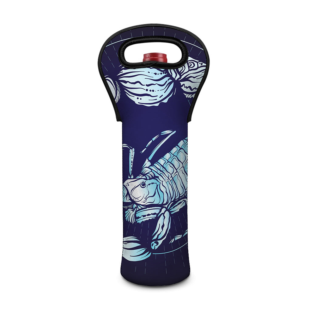 Astrological Scorpio Sign Print Single Neoprene Wine Tote