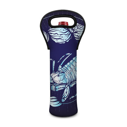 Astrological Scorpio Sign Print Single Neoprene Wine Tote