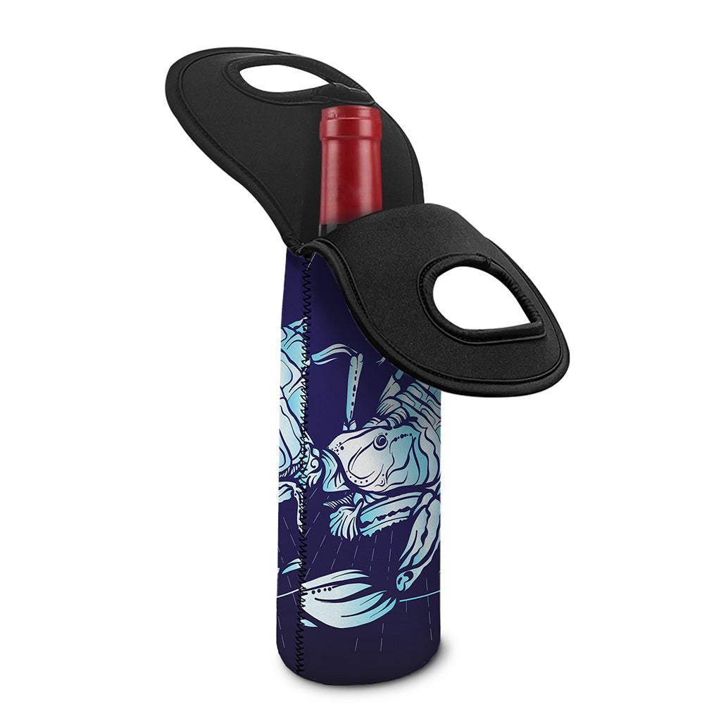 Astrological Scorpio Sign Print Single Neoprene Wine Tote