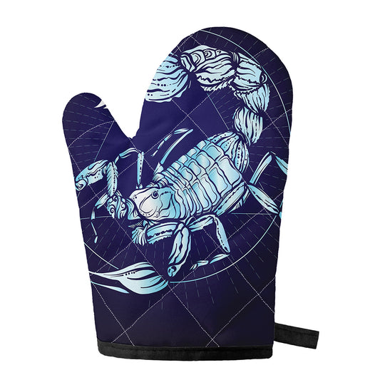 Astrological Scorpio Sign Print Single Oven Mitt