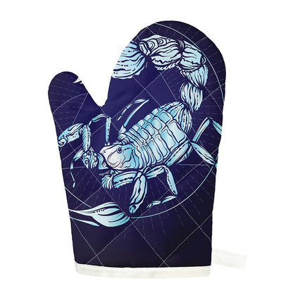 Astrological Scorpio Sign Print Single Oven Mitt