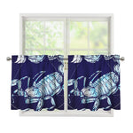 Astrological Scorpio Sign Print Tier Curtains