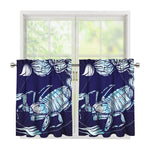 Astrological Scorpio Sign Print Tier Curtains