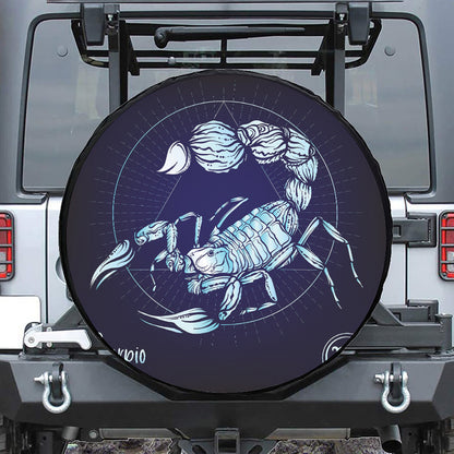 Astrological Scorpio Sign Print Tire Cover