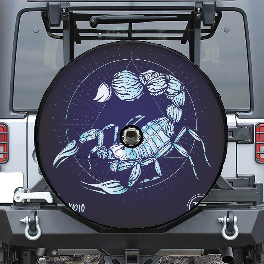 Astrological Scorpio Sign Print Tire Cover With Camera Hole
