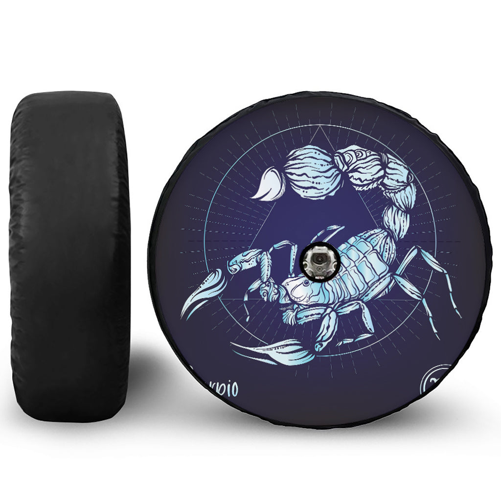 Astrological Scorpio Sign Print Tire Cover With Camera Hole