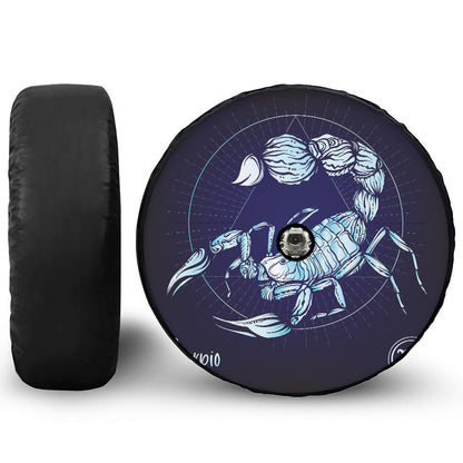 Astrological Scorpio Sign Print Tire Cover With Camera Hole