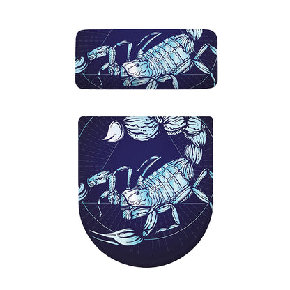Astrological Scorpio Sign Print Toilet Lid And Tank Cover Set