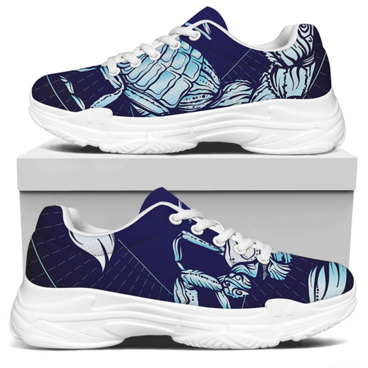 Astrological Scorpio Sign Print White Chunky Shoes