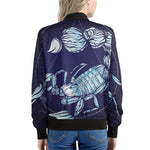 Astrological Scorpio Sign Print Women's Bomber Jacket