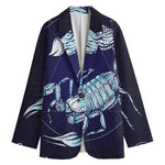Astrological Scorpio Sign Print Women's Cotton Blazer