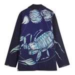 Astrological Scorpio Sign Print Women's Cotton Blazer