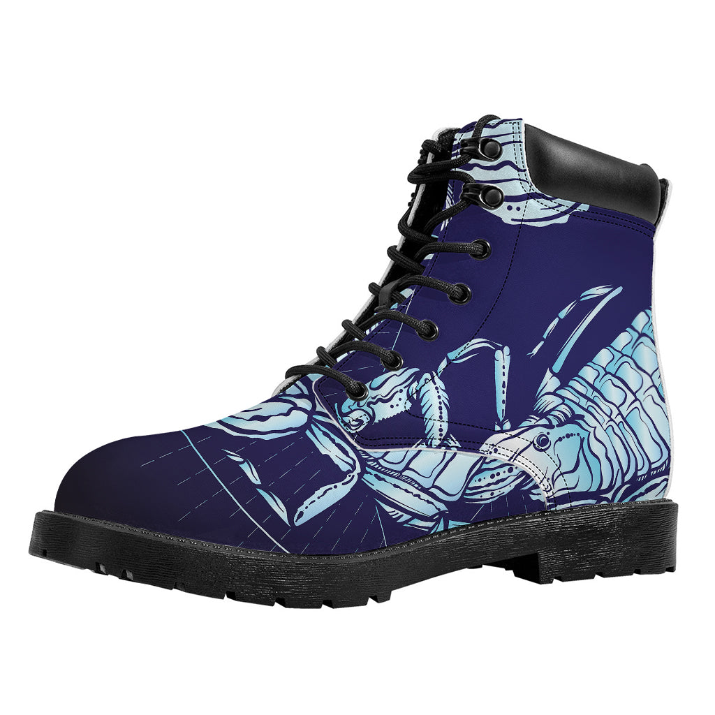 Astrological Scorpio Sign Print Work Boots