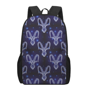 Astrology Capricorn Sign Print 17 Inch Backpack