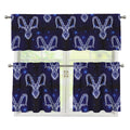 Astrology Capricorn Sign Print 3 Piece Kitchen Curtains