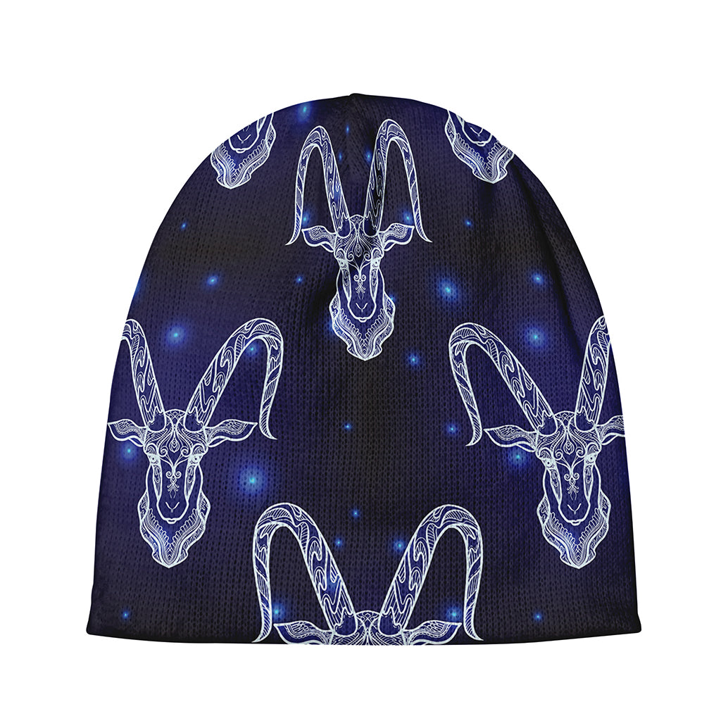 Astrology Capricorn Sign Print Beanie