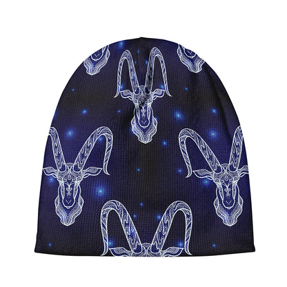 Astrology Capricorn Sign Print Beanie