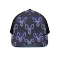 Astrology Capricorn Sign Print Black Mesh Trucker Hat