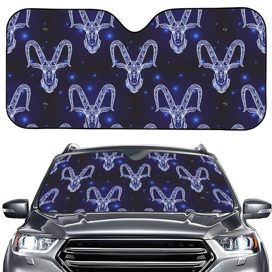 Astrology Capricorn Sign Print Car Windshield Sun Shade