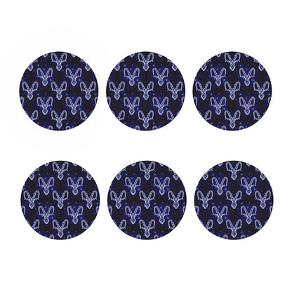 Astrology Capricorn Sign Print Coaster Set
