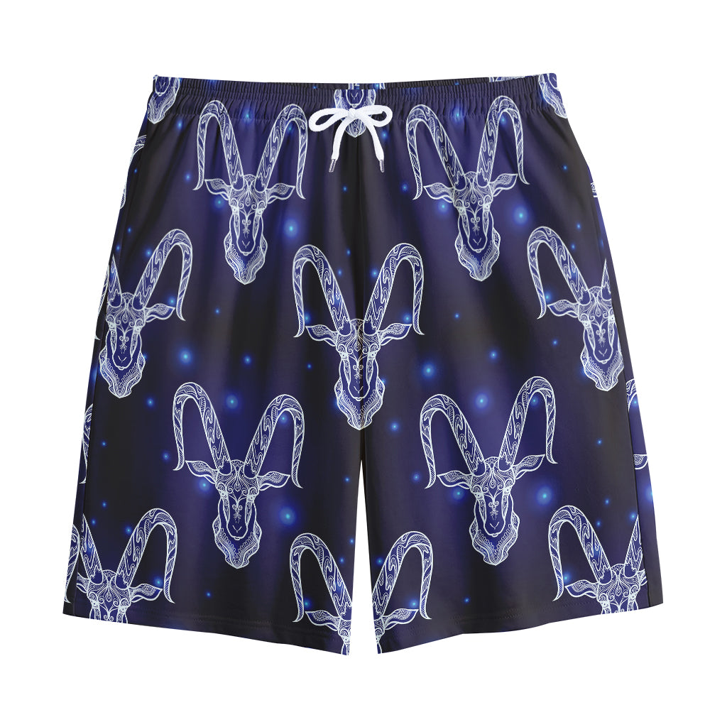 Astrology Capricorn Sign Print Cotton Shorts