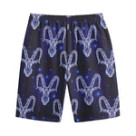 Astrology Capricorn Sign Print Cotton Shorts