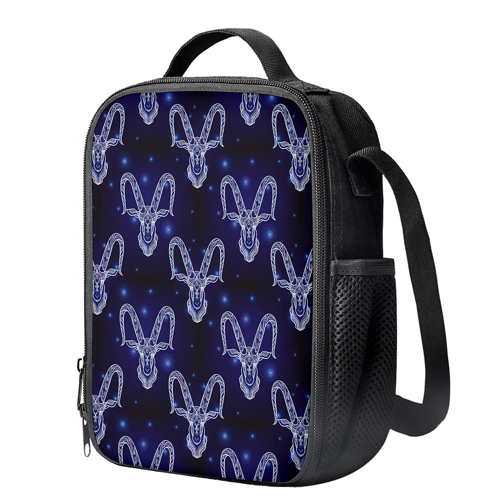 Astrology Capricorn Sign Print Crossbody Lunch Bag