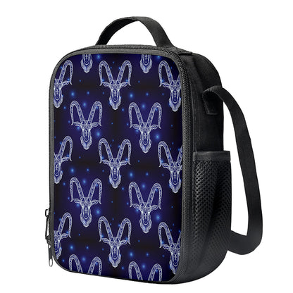 Astrology Capricorn Sign Print Crossbody Lunch Bag