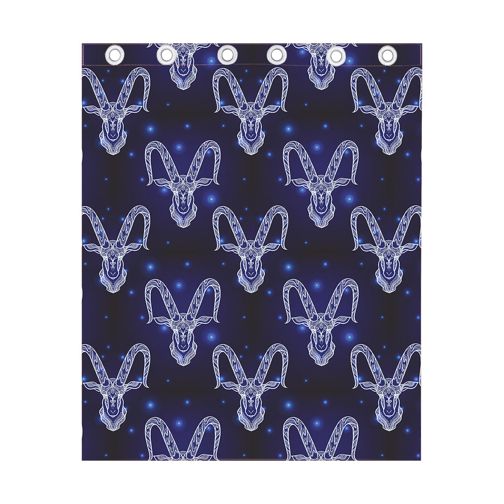 Astrology Capricorn Sign Print Curtain