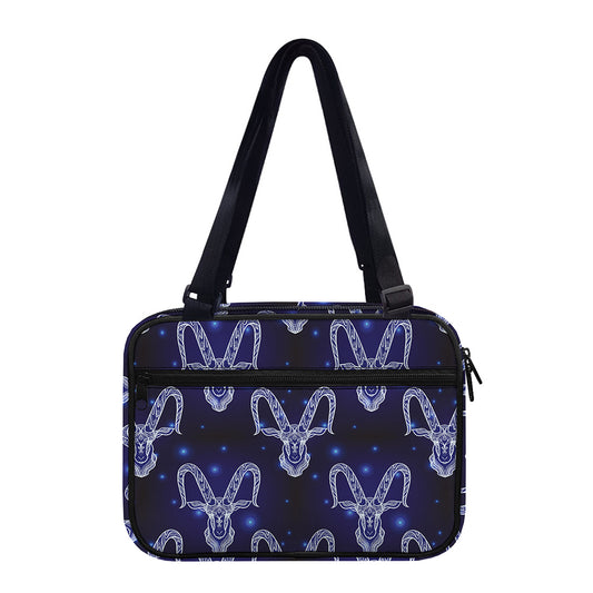 Astrology Capricorn Sign Print Double Strap Bible Bag