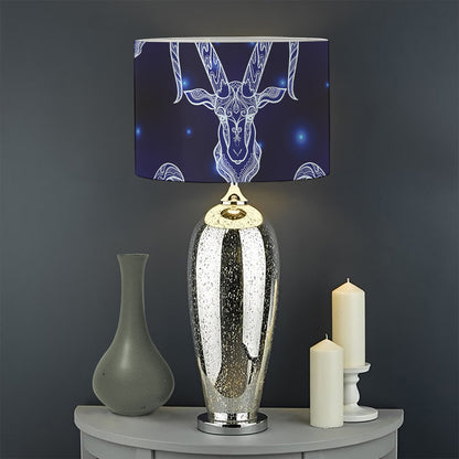 Astrology Capricorn Sign Print Drum Lamp Shade