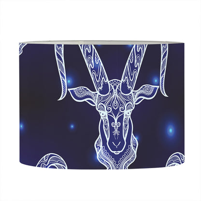 Astrology Capricorn Sign Print Drum Lamp Shade