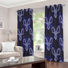 Astrology Capricorn Sign Print Extra Wide Grommet Curtains