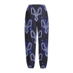 Astrology Capricorn Sign Print Fleece Lined Knit Pants