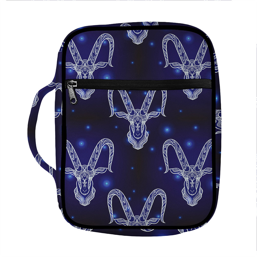 Astrology Capricorn Sign Print Front Pocket Bible Bag