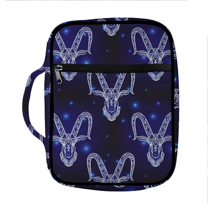 Astrology Capricorn Sign Print Front Pocket Bible Bag