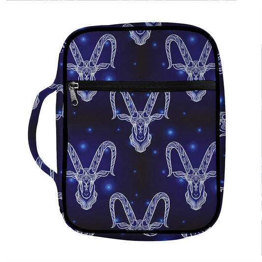 Astrology Capricorn Sign Print Front Pocket Bible Bag