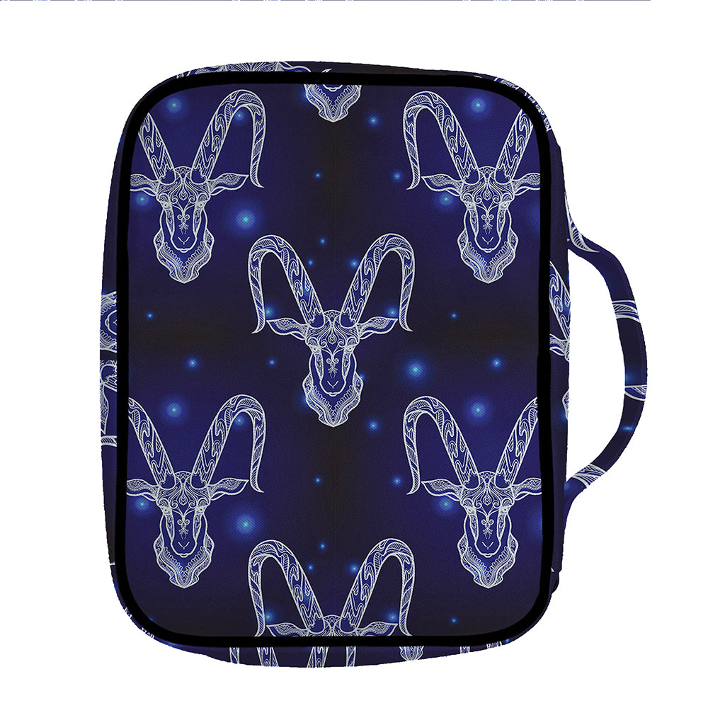 Astrology Capricorn Sign Print Front Pocket Bible Bag