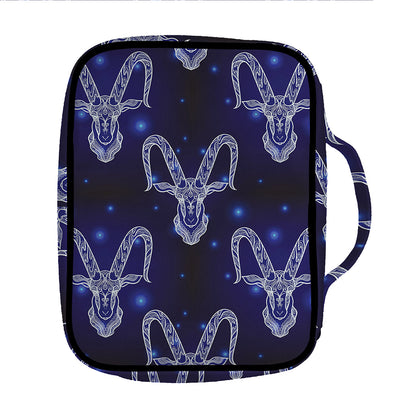 Astrology Capricorn Sign Print Front Pocket Bible Bag